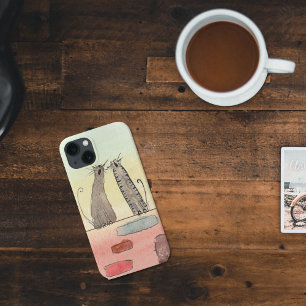 Waterverf Alley Cats Case-Mate iPhone Case