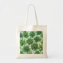 Waterverf Aloe Vera Succulent Botanisch Patroon Tote Bag