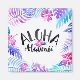 Waterverf Aloha Hawaii Tropical | Magneet