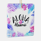 Waterverf Aloha Hawaii Tropisch | Versiering Keramisch Ornament (Rechts)