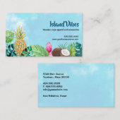 Waterverf Aloha Hawaiian Visitekaartje (Voorkant / Achterkant)