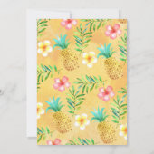 Waterverf Aloha Luau Verjaardagsuitnodiging Kaart (Achterkant)