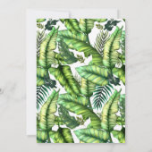 Waterverf Aloha Tropical Summer Beach Wedding Kaart (Achterkant)