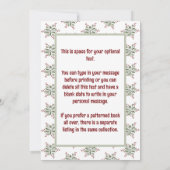 Waterverf Alpaca Fleece Navidad Feestdagenkaart (Achterkant)