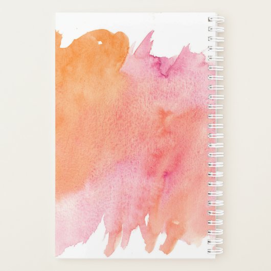 Waterverf als eenhoorn in een gebied van paarden planner (Achterkant)