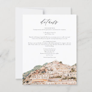 Waterverf Amalfi Coast Skyline Event Details Kaart