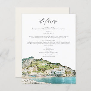 Waterverf Amalfi Coast Skyline Event Details Kaart