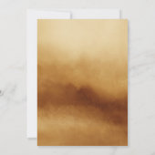 Waterverf Amber Gold Crystal Photo Afstuderen Aankondiging (Achterkant)