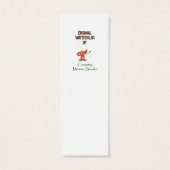 Waterverf Amerikaans bizon buffel dierlijk Bladwij Mini Visitekaartjes (Achterkant)