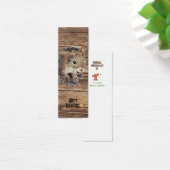 Waterverf Amerikaans Eekhoorn Dier Bladwijzer Mini Visitekaartjes (Bureau)