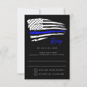 WATERVERF-Amerikaans RSVP-Briefkaart Kaart (Voorkant)