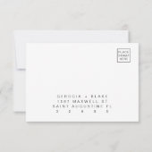 WATERVERF-Amerikaans RSVP-Briefkaart Kaart (Achterkant)