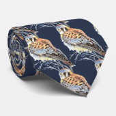 Waterverf-Amerikaanse torenvalk, Falcon Bird Hawk Stropdas (Opgerold)