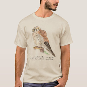 Waterverf Amerikaanse torenvalk Wildlife, Natuur B T-shirt