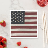  Waterverf Amerikaanse vlag 4 juli Servet (Insitu)