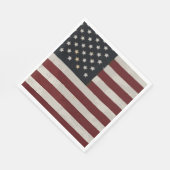  Waterverf Amerikaanse vlag 4 juli Servet (Hoek)