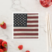  Waterverf Amerikaanse vlag 4 juli Servet (Insitu)