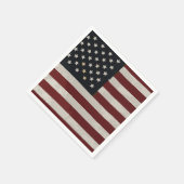  Waterverf Amerikaanse vlag 4 juli Servet (Hoek)