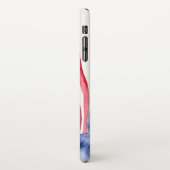Waterverf Amerikaanse vlag iPhone Hoesje (Linkerkant)
