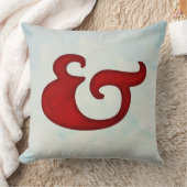 Waterverf Ampersand Nautical | Fancy rood en teken Kussen (Deken)