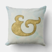 Waterverf Ampersand #Nautical | Goud voor API Kussen (Voorkant)