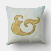 Waterverf Ampersand #Nautisch | Goud voor API Kussen (Achterkant)