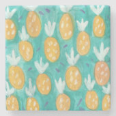 Waterverf anananas afdrukken stenen onderzetter (Voorkant)