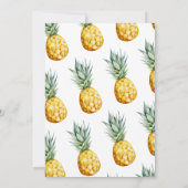 Waterverf anananas Aloha Luau Birthday Kaart (Achterkant)