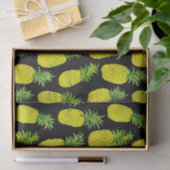 Waterverf anananas Black Cadeau Tissuepapier (Geschenk)