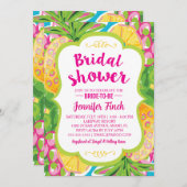 Waterverf anananas Bridal Shower Kaart (Voorkant / Achterkant)