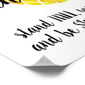 Waterverf anananas Stand Tall Draag kroon Poster (Hoek)