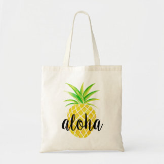 Waterverf ananas Aloha Tropische tas