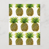 Waterverf ananas briefkaart (Voorkant)