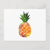 Waterverf ananas briefkaart (Voorkant)