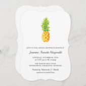 Waterverf Ananas Bruiloftsfeest Kaart (Voorkant / Achterkant)