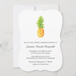 Waterverf Ananas Bruiloftsfeest Kaart