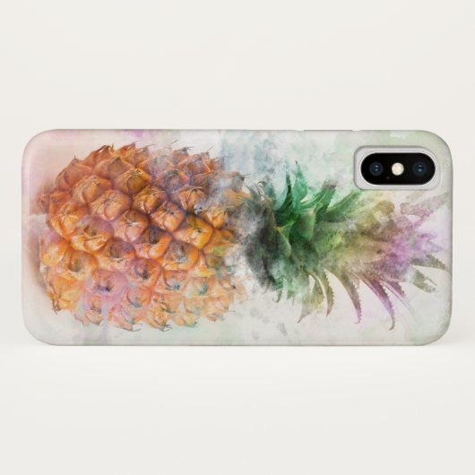 Waterverf ananas Case-Mate iPhone case (Achterkant (horizontaal))