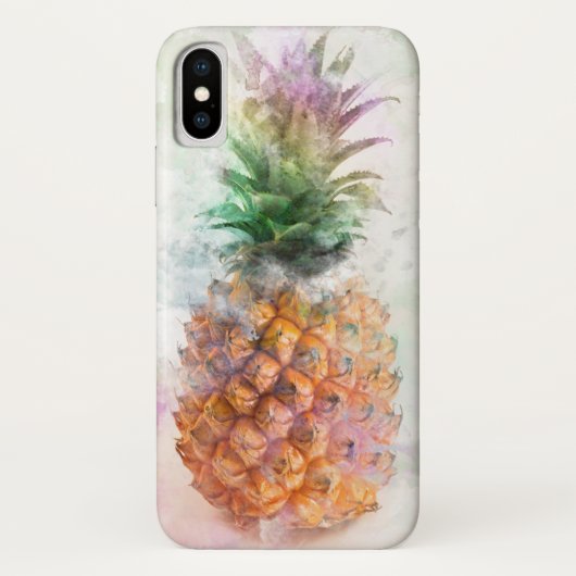 Waterverf ananas Case-Mate iPhone case (Achterkant)