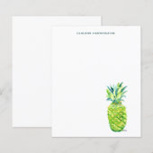 Waterverf Ananas Colorful Boho Hand-Drawn (Voorkant / Achterkant)
