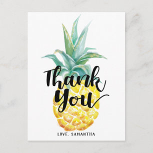 Waterverf Ananas Dank Je Briefkaart