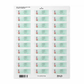 waterverf ananas etiket (Full Sheet)