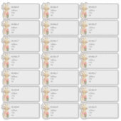 Waterverf Ananas Gast Adresetiketten Sticker (Voorkant)