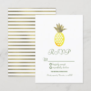 Waterverf Ananas Geometrische Oase Nepfolie Kaart