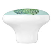 Waterverf ananas keramische knop (Zijkant)