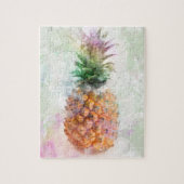Waterverf ananas legpuzzel (Verticaal)