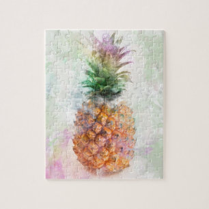 Waterverf ananas legpuzzel
