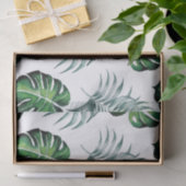 Waterverf ananas met groen lederen patroon tissuepapier (Geschenk)