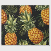 Waterverf Ananas Naadloos Patroon Cadeaupapier (Vlak)
