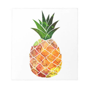 Waterverf ananas notitieblok