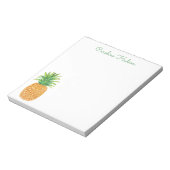 Waterverf ananas notitieblok (Linkerzijde)